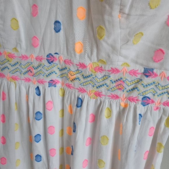 Lilly Pulitzer White Charleen Polka Dot Sleeveless Maxi Dress - Picture 6 of 16